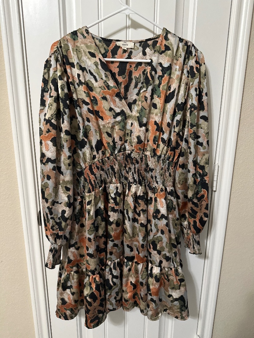 Long Sleeve Shiny Dress